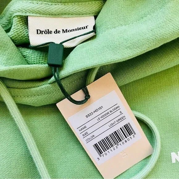 Drole De Monsieur Mens Classic Hoodie Not From Paris Madam Unisex Pocket Small S